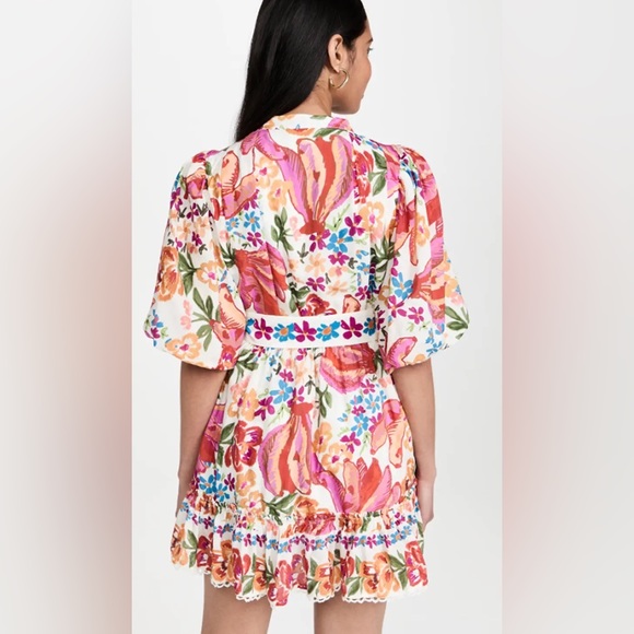 Farm Rio Women’s Spring Bananas Belted Minidress - Size L. - Picture 9 of 10